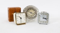 CLOCKS: Three small clocks