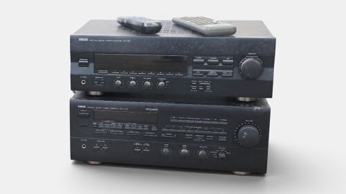 YAMAHA: Two Yamaha stereo receivers, including model no.RX-396 & RX-V870