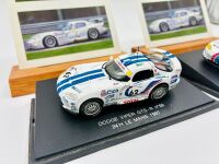 DODGE VIPER: Two 1:43 scale models by Universal Hobbies of the Dodge Viper GTS-R with two Chamberlain Motorsport flyers [Location: Sydney] - 4