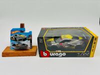CORVETTE: A 1:24 scale Bburago model of the Corvette C8.R together with a 1:64 scale Hot Wheels model [Location: Sydney]