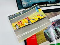 MOTORSPORT: A group of items featuring various forms of automobile racing including a Sauber Mercedes Le Mans print on board together with two framed Aston Martin and Ferrari pictures, a Panoz poster and a Porsche photo [Location: Sydney] - 3