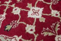 RUG: A large Persian-style rug with a cutout for a fireplace or furniture measures approx 416cm by 362cm overall - 10