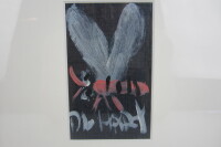 PRO HART: A Pro Hart painting on board of a dragonfly - 3
