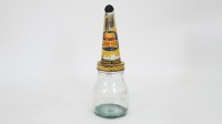 GOLDEN FLEECE: An original Golden Fleece tin top pourer on glass 500ml oil bottle