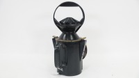 LANTERN: A lantern, thought to be a railway lantern, possibly refurbished, 31cm high, lens diameter 12.5cm - 2