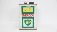 ENERGOL / BP: An Energol / BP premium motor oil one gallon tin, 24cm high