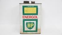 ENERGOL / BP: An Energol / BP premium motor oil one gallon tin, 24cm high - 2
