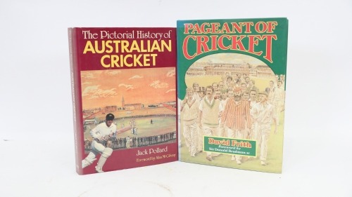 CRICKET: Two large hardcover books relating to cricket