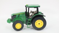 JOHN DEERE: Two large modern John Deere tractor models, largest 33cm long - 2
