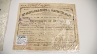 MINING SHARES CERTIFICATES: Three late 19th Century / early 20th Century mining shares certificates - 2