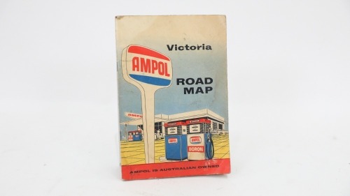 AMPOL: A circa 1950s Ampol Victoria Road Map booklet
