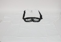 AVIATION: Four new aviation items, includes two pairs of aviation goggles and two white t-shirts (size XL) with aviation goggle detail to front - 4