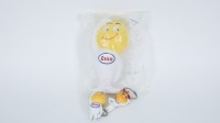 ESSO: Three Esso figures, including a Dripman figure in foam, 12cm tall, and Dripman & Dripgirl keyrings, approx 6cm tall each