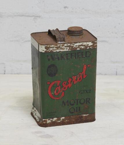 WAKEFILED: Wakefield Castol 5 Litre GTX 2 Motor Oil Anniversary Tin