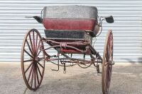 SULKY: An early 20th Century horse drawn Sulky built by F. Northcott of 583 &ndash; 585 Elizabeth Street, Melbourne - 2
