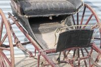 SULKY: An early 20th Century horse drawn Sulky built by F. Northcott of 583 &ndash; 585 Elizabeth Street, Melbourne - 3