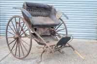 SULKY: A late 19th/early 20th Century horse drawn Sulky built by F. Northcott of 583 &ndash; 585 Elizabeth Street, Melbourne