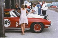 SLIM AARONS: A large colour photograph from the 1963 Bahamas Speed Week featuring a Corvette Stingray, framed - 3