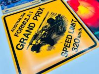 AUSTRALIAN GRAND PRIX: Six Aus GP event programmes between the years of 1999 and 2000 together with a sign [Location: Sydney] - 2