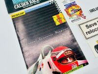 AUSTRALIAN GRAND PRIX: Seven Aus GP programmes from the 1980s together with a 2013 review of the 1955 race and four stickers [Location: Sydney] - 5