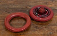 MICHELIN: A circa 1920s Michelin rubber surround 'Sea Sport' game with bakelite insert and rubber ball, and another with just the rubber surround