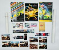 AUSTRALIAN OPEN WHEELERS: Three race programmes for the Sydney round of the A1GP (2005, 07, 08) together with two posters and a group of stickers and photos. [Location: Sydney]