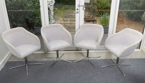 CHAIR SET: A modern four piece chair set, made by Diami (Australia)