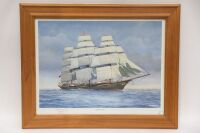 SCHOMBERG: A limited edition print (565/1001) of the famous British clipper vessel the 'Schomberg' signed in pencil by the artist