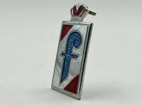 PININFARINA: A single rectangular emblem with mounts, approx. 6cm high x 3cm wide - 4
