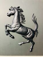 FERRARI: A cast metal Cavallino Rampante (Prancing Horse), approx 40cm high x 30cm wide - 5