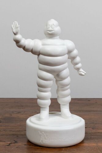 BIBENDUM: A Michelin produced commemorative Bibendum figure in plastic, 29cm high