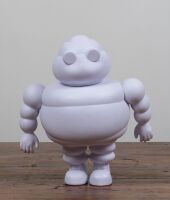 BIBENDUM: A circa 1990s/2000s large plastic Bibendum form money box, 35cm high