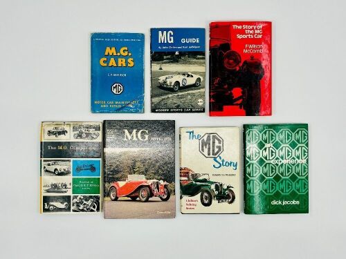 MG: Seven hardcover books on MG [Location: Sydney]
