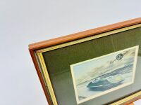 MG: A framed MG EX135 illustration, 22.5cm high, 17cm wide [Location: Sydney] - 2