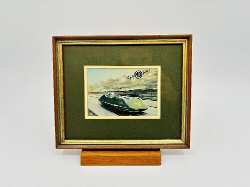 200 · MG: A framed MG EX135 illustration, 22.5cm high, 17cm wide [Location: Sydney]