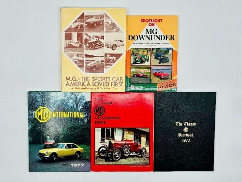 201 · MG: Five hardcover books on MG [Location: Sydney]