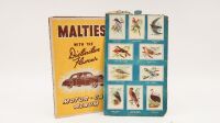 MALTIES CARDS: A c1940s-1950 Malties 'Motor Car Album' complete with 40 collectors cards, and part of the Malties 'Birds' card collection, containing 10 cards