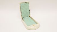 TELEDEX: A 1950s-1960s Teledex Model No.T53-9 phone book index, cream, with art-deco style design - 2