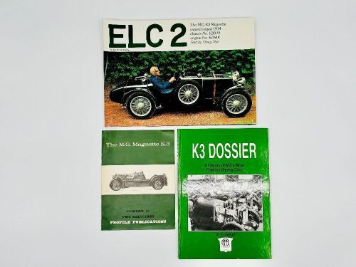 MG K3: Three books featuring the MG K3 [Location: Sydney]