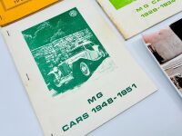 MG: Four compilations of road tests and magazine articles from 1929 to 1951 together with a poster of a J3/4 [Location: Sydney] - 4