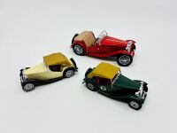 MG TC: A 1:24 scale Franklin Mint model of the TC and two Matchbox Models of Yesteryear 1:43 scale models [Location: Sydney] - 2