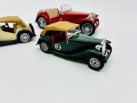 MG TC: A 1:24 scale Franklin Mint model of the TC and two Matchbox Models of Yesteryear 1:43 scale models [Location: Sydney] - 9