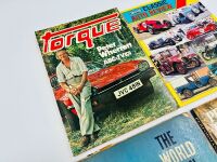 CLASSIC CARS: Four books including 'Performance Cars Down Under' by Timothy Hall, 'The World on Wheels' by John Gunn & Barry Brown, 'Graffiti Classic Auto Review' and 'Torque' by Peter Wherrett [Location: Sydney] - 2