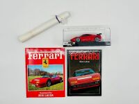 FERRARI: A Ferrari 458 GT2 Kyosho RC car together with two books including 'Ferrari' by Brian Laban and 'Ferrari' by Godfrey Eaton and a Ferrari F1 poster [Location: Sydney]