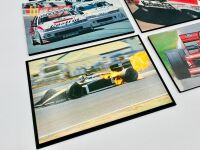 MOTORSPORT: Five photos mounted on board of various forms of motorsport and a framed photo of an HRT V8 Supercar [Location: Sydney] - 2