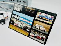 ALAN JONES: A 1:18 scale model by Classic Carlectables of the Lola T332 driven by Alan Jones, complete with certificate of authenticity and and original packaging together with an unwrapped group of photos mounted on card [Location: Sydney] - 10