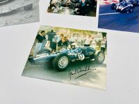 JACK BRABHAM: Five photos including two signed by Jack Brabham [Location: Sydney] - 2