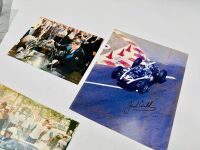 JACK BRABHAM: Five photos including two signed by Jack Brabham [Location: Sydney] - 3
