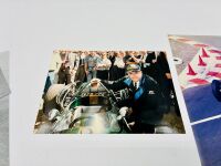 JACK BRABHAM: Five photos including two signed by Jack Brabham [Location: Sydney] - 5