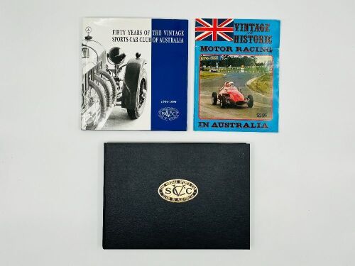 VINTAGE SPORTS CAR CLUB OF AUSTRALIA: Three books featuring the early years of Australian motorsport [Location: Sydney]